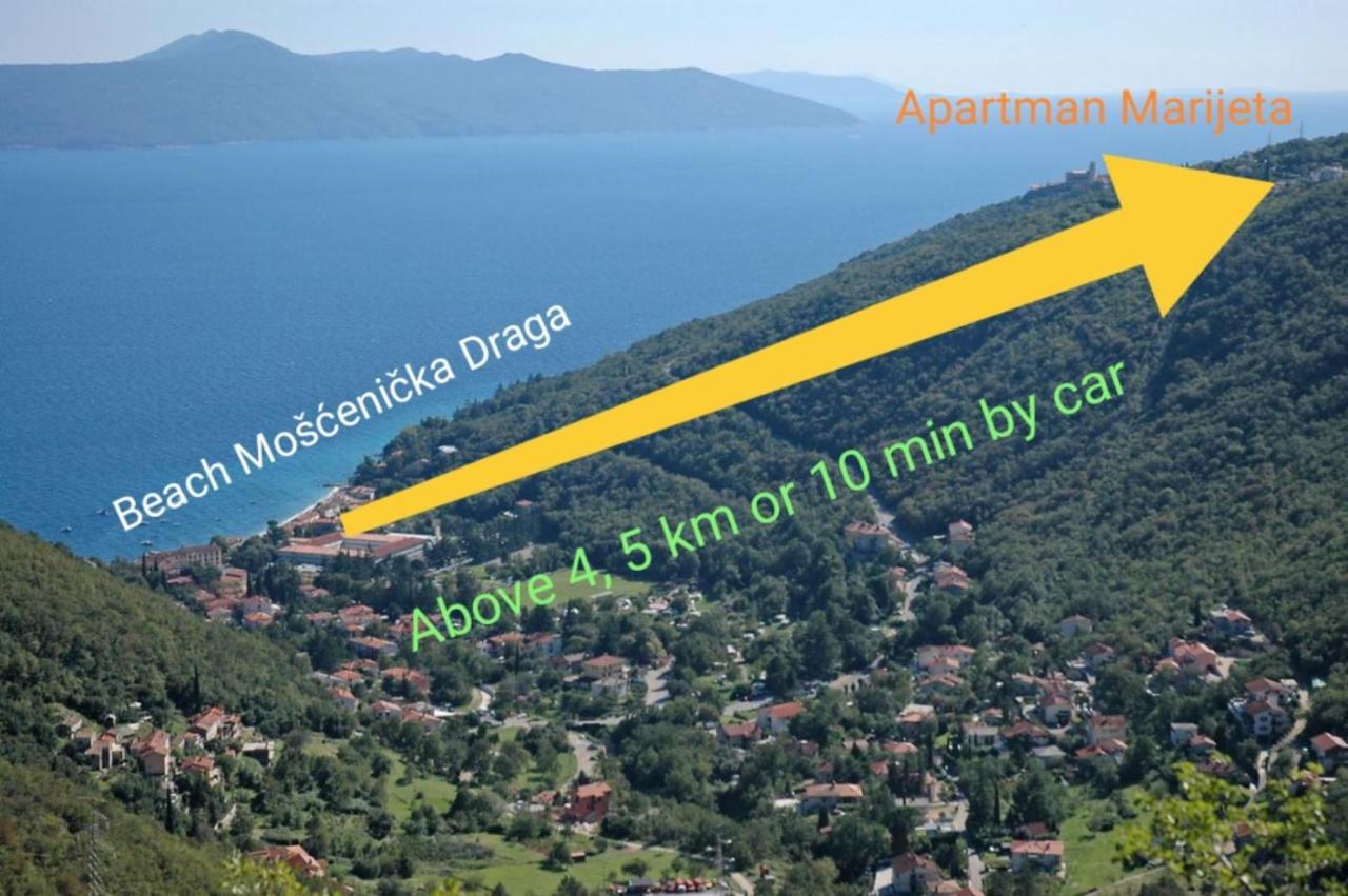 Apartman Marijeta Mošćenička Draga المظهر الخارجي الصورة